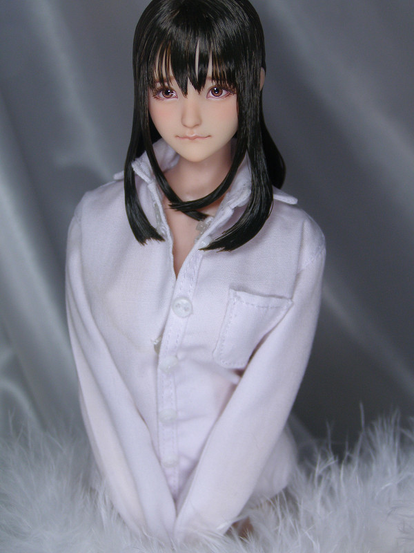 1/6カスタムドールヘッド(オビツ01)「秋桜」(パーツ)｜売買された