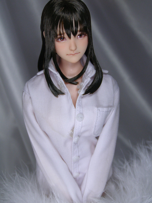 1/6カスタムドールヘッド(オビツ01)「秋桜」(パーツ)｜売買された