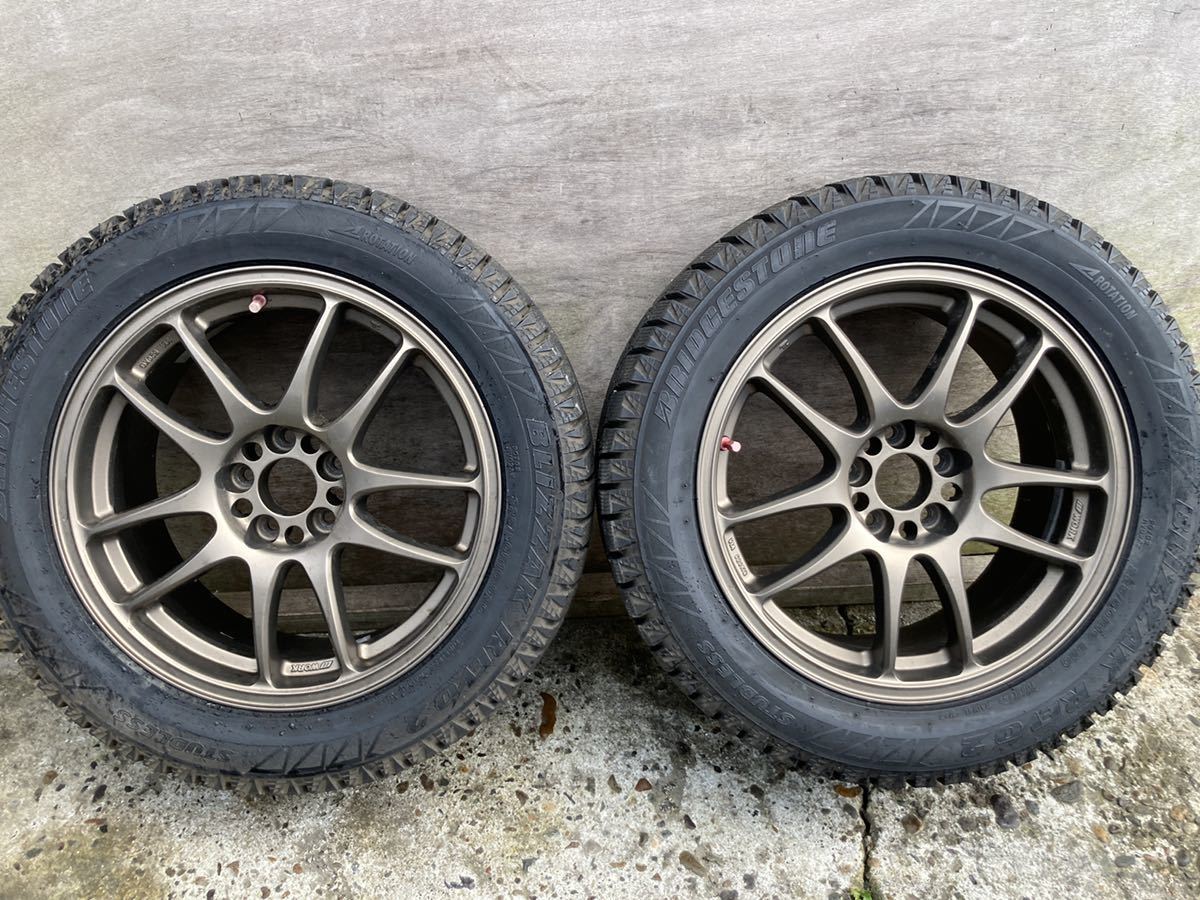 WORK EMOTION CR kai 16インチ 7J PCD100 5穴 +25 BS REVO2 225/50R16 