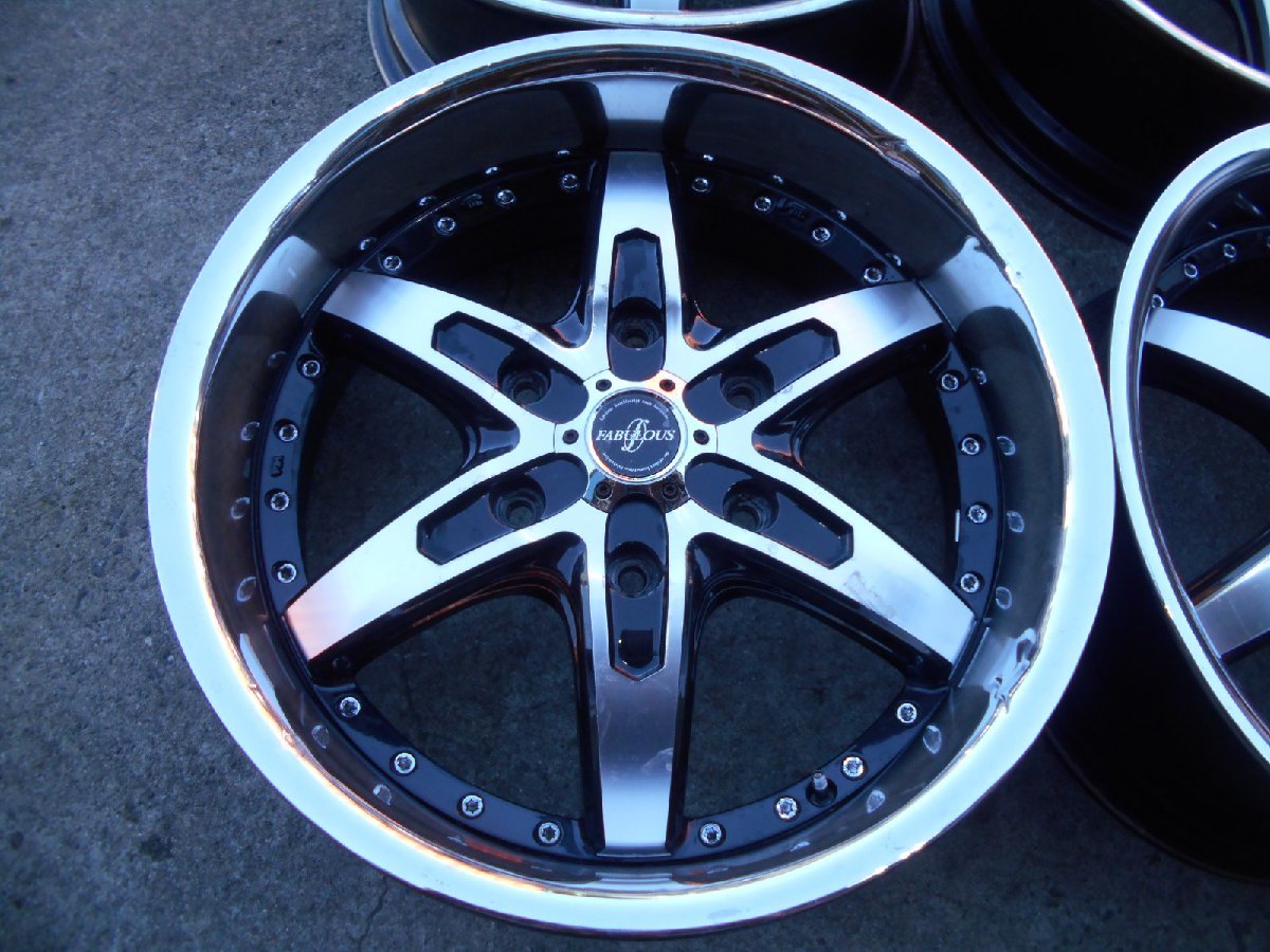 深リム!PCD139.7 FABULOUS MONOBLOCK ファブレス 7.5j/+35 ハブ約107 
