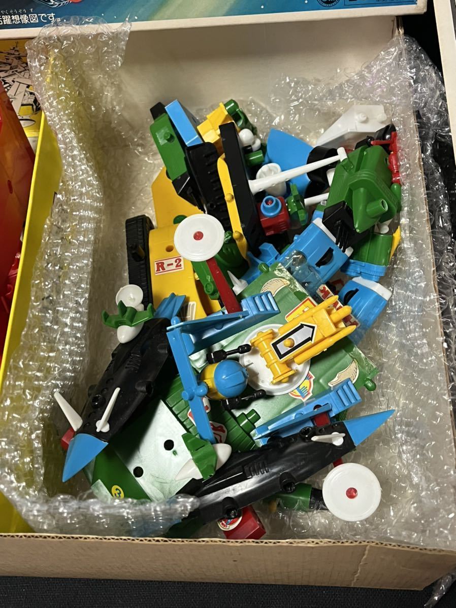 ☆アオシマ プラモデル 合体空母レッドホーク ジャンク品 昭和レトロ