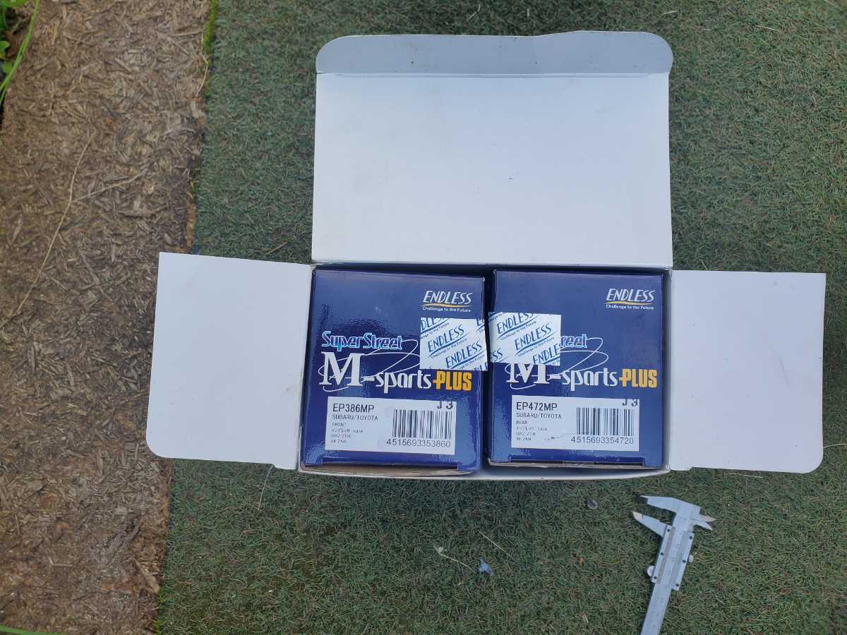 中古品 ブレーキパッド エンドレス SSMプラスEP386MPEP472MP前後 中古品 ブレーキパッド エンドレス SSMプラスEP386MPEP472MP前後