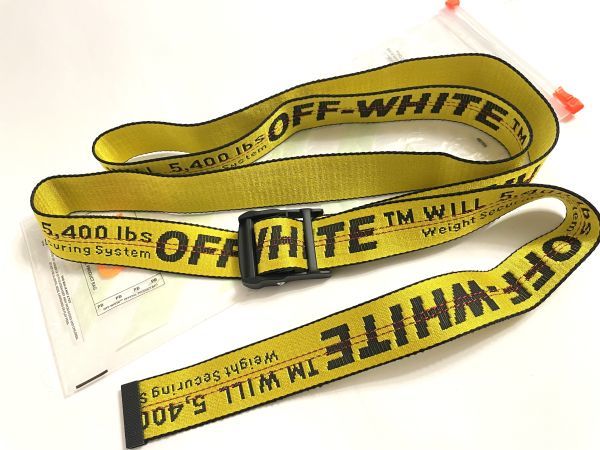OFF WHITE INDUSTRIAL BELT yellow オフホワイト Virgil Abloh