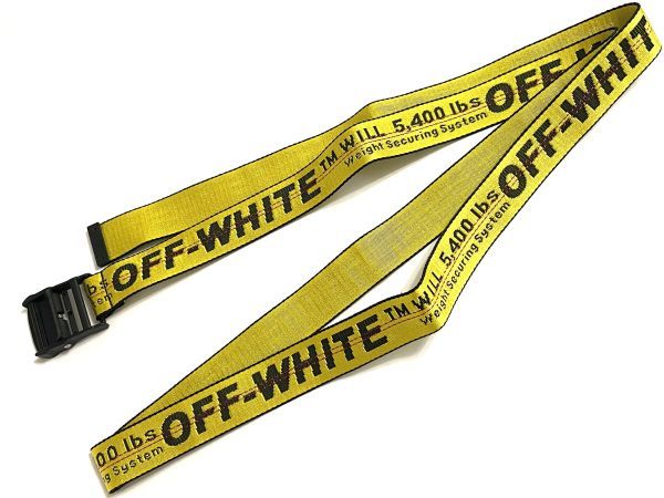 OFF WHITE INDUSTRIAL BELT yellow オフホワイト Virgil Abloh