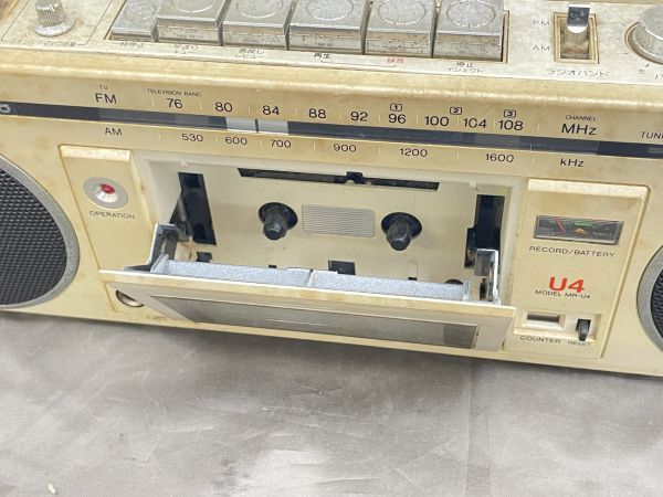 確認用 レアカード I340-S3-10421 SANYO サンヨー MR-U4 ラジカセ FM AM カセット