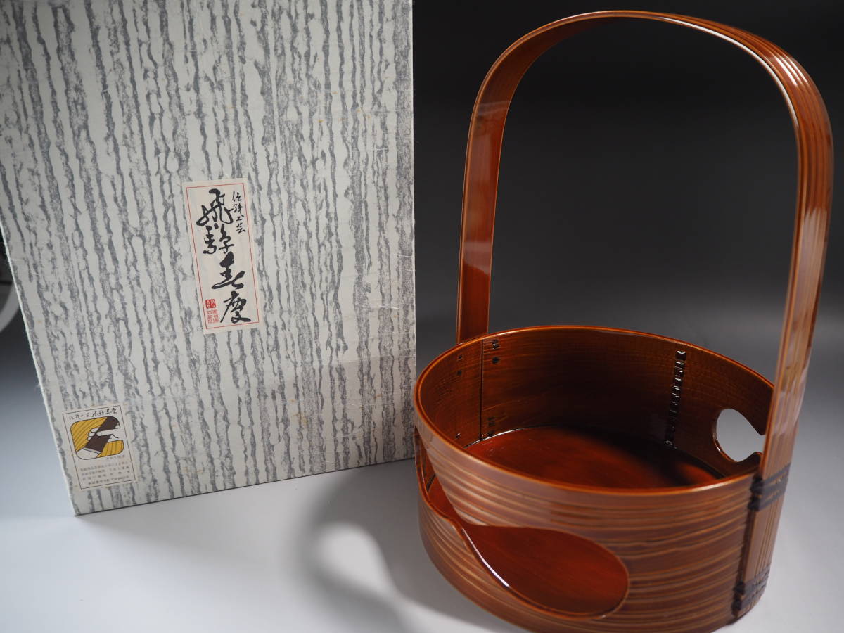 新作登場，定番 春慶塗 瓢透手付煙草盆 茶道具(盆)｜売買されたオークション情報、yahooの商品情報をアーカイブ公開 - オークファン 盆