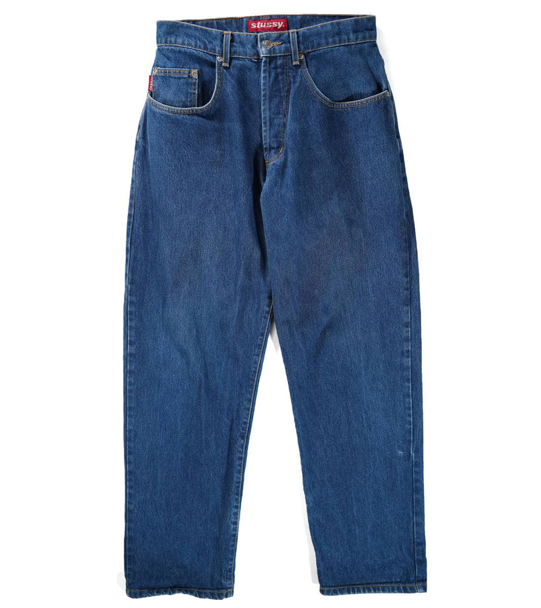 USA製 90s Stussy バーバラクルーガータグ デニムパンツ ジーンズ 」革  