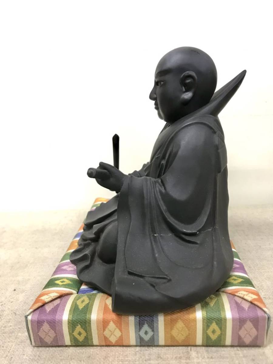 日蓮 聖人像 祖師 肖像 仏教美術 玉眼 木彫 高さ13.2cm(仏像)｜売買