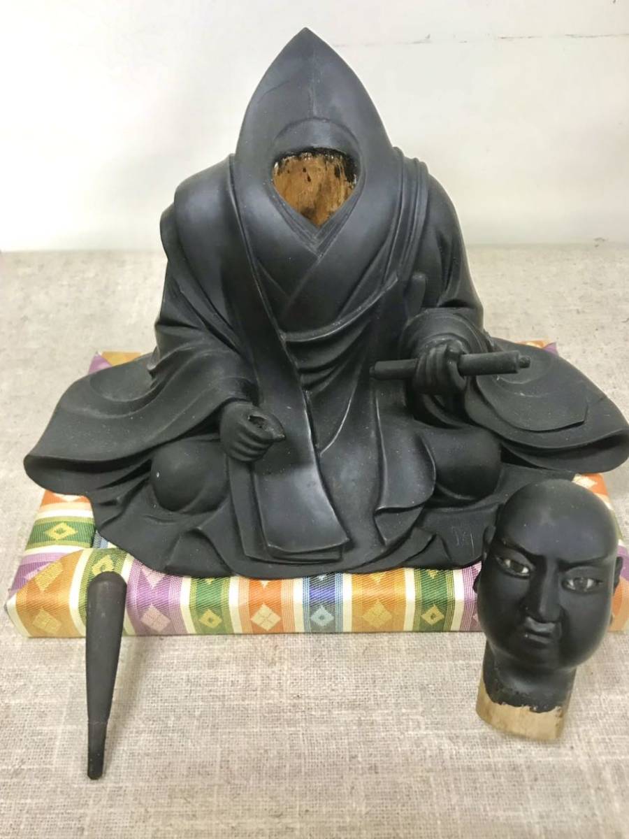 日蓮 聖人像 祖師 肖像 仏教美術 玉眼 木彫 高さ13.2cm(仏像)｜売買
