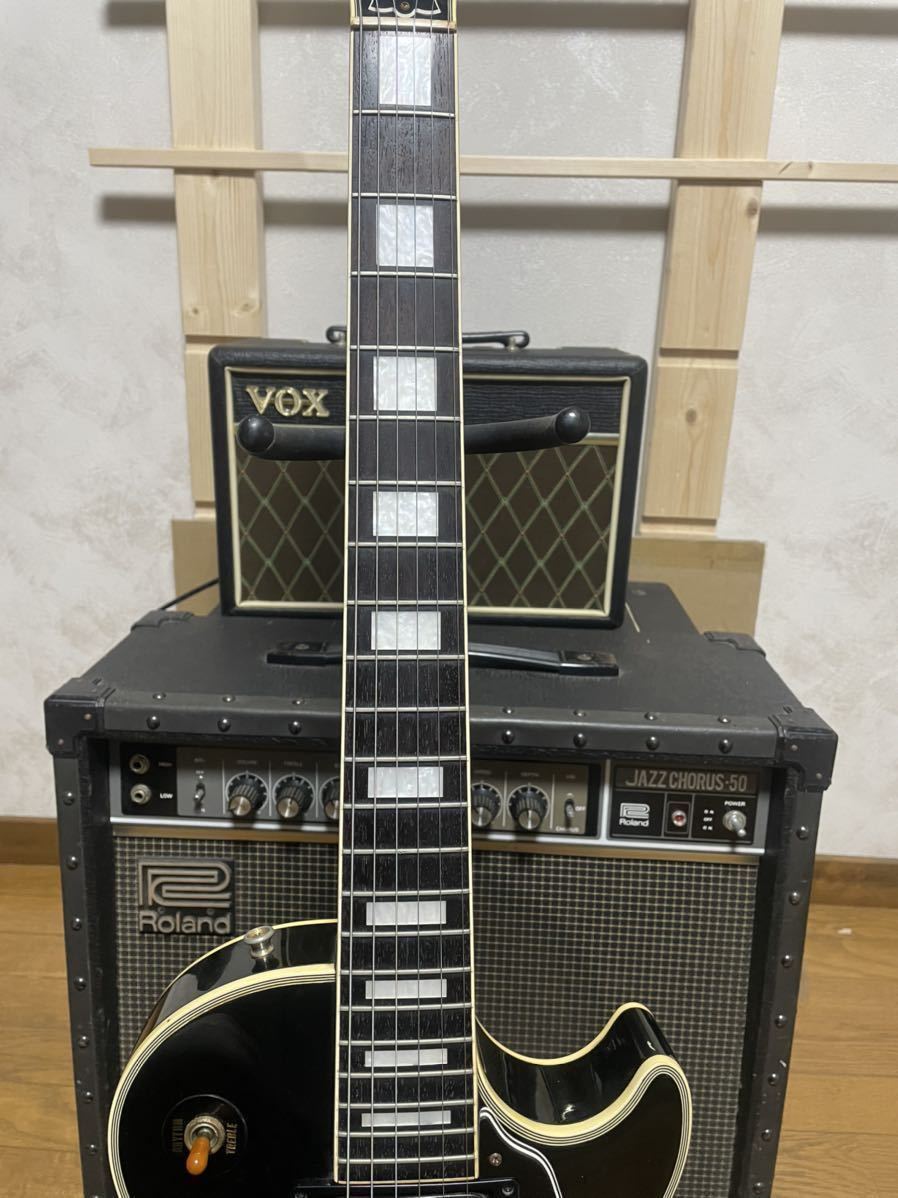 ☆中古☆Burny RLC-70 レスポールカスタムタイプ☆ブラック☆イナズマ