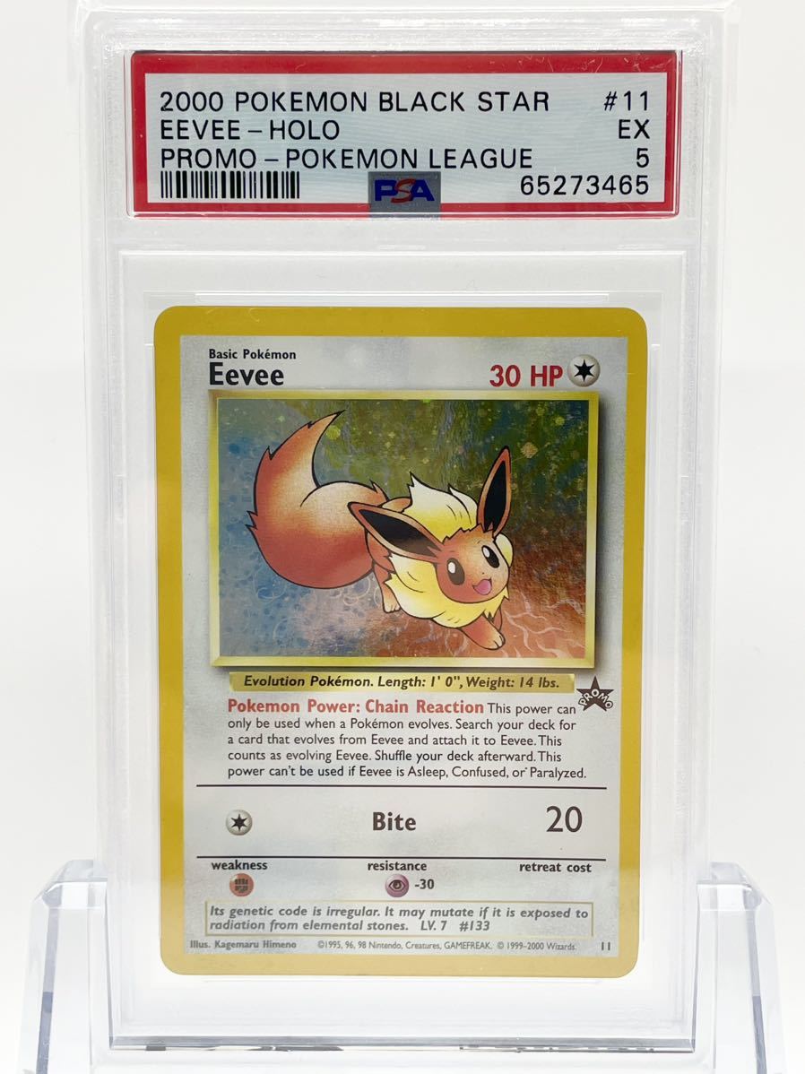 PSA5 ポケモンカード 英語版 イーブイ プロモ 11 Pokemon League 鑑定