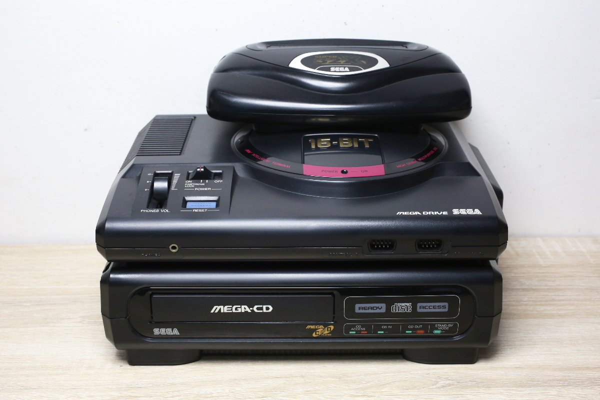K1398あ □ジャンク□ SEGA セガ MEGA DRIVE MEGA-CD HAA-2910 MEGA