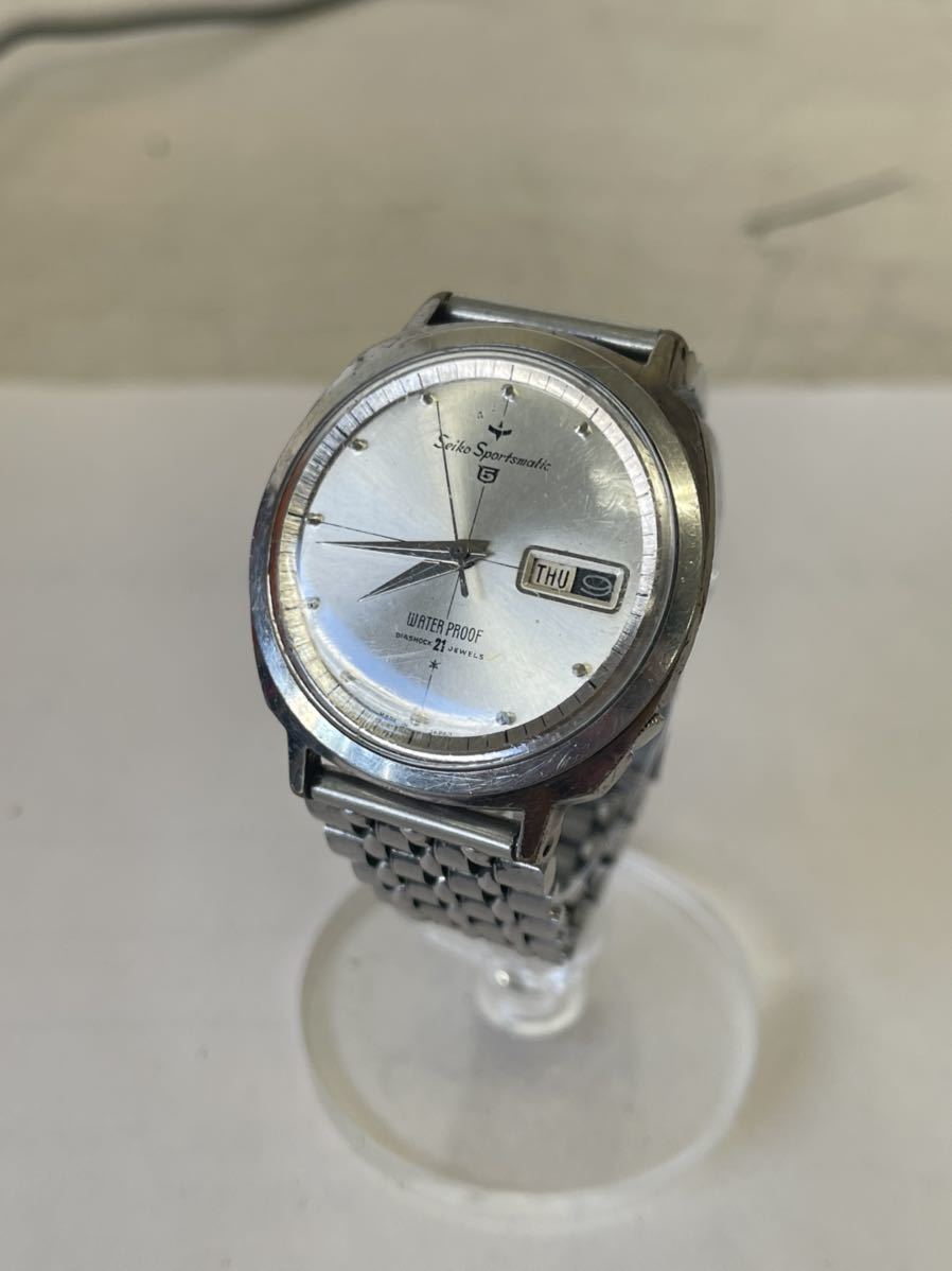 SEIKO セイコー Sportmatic 5 WATER PROOF DIASHOCK 21石 自動巻 稼働 