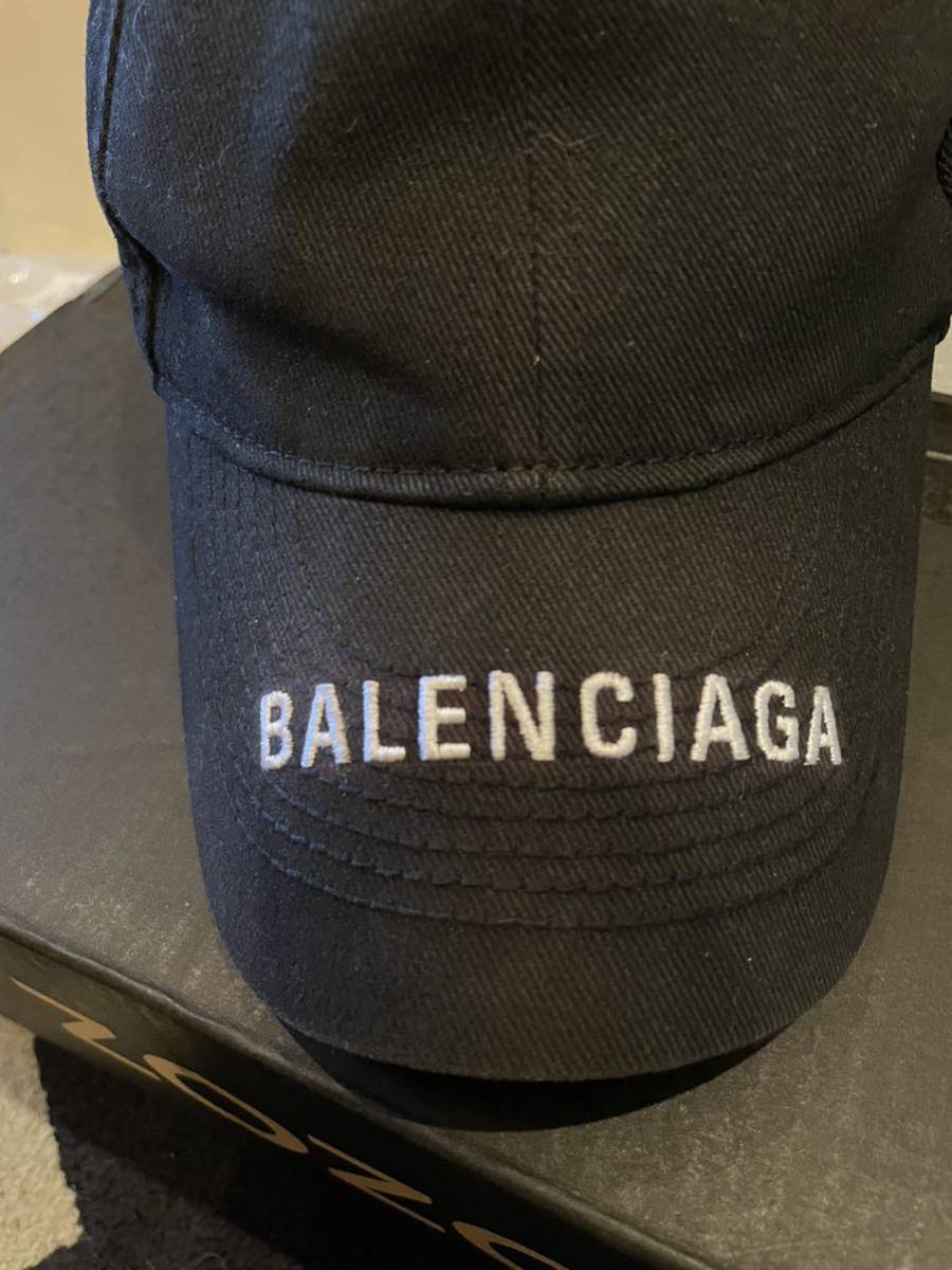 特価送料無料 BALENCIAGA ベースボールキャップ 黒 バレンシアガ キャップ