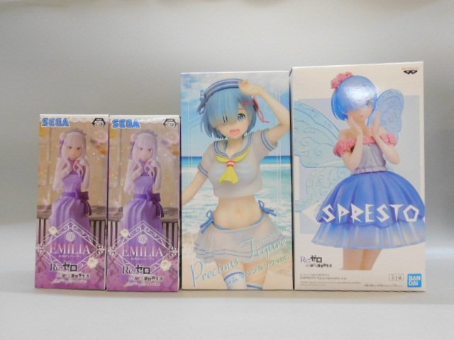 箱未開封】 Re:ゼロから始める異世界生活 リゼロ レム ラム フィギュア 