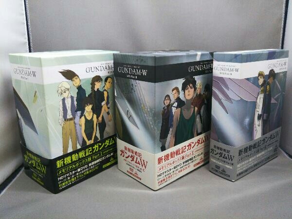 DVD DVD新機動戦記ガンダムW メモリアルBOX 1-2-3（未開封ディスクあり）