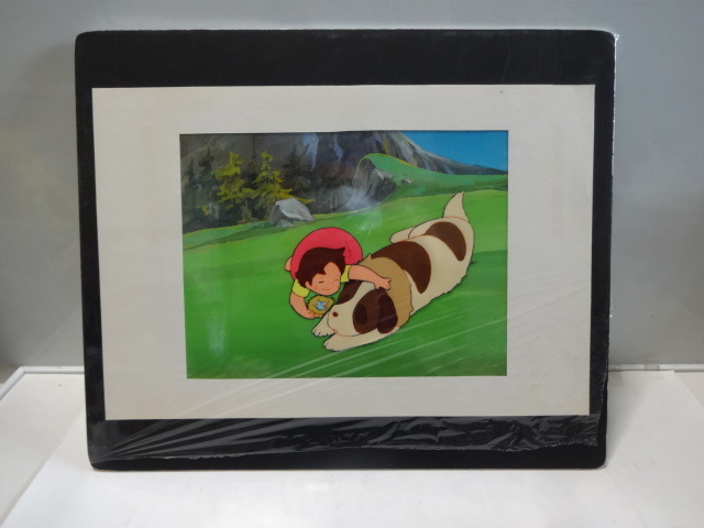 アルプスの少女 ハイジ セル画 台紙約40.5cm×33.5cm セル約25cm
