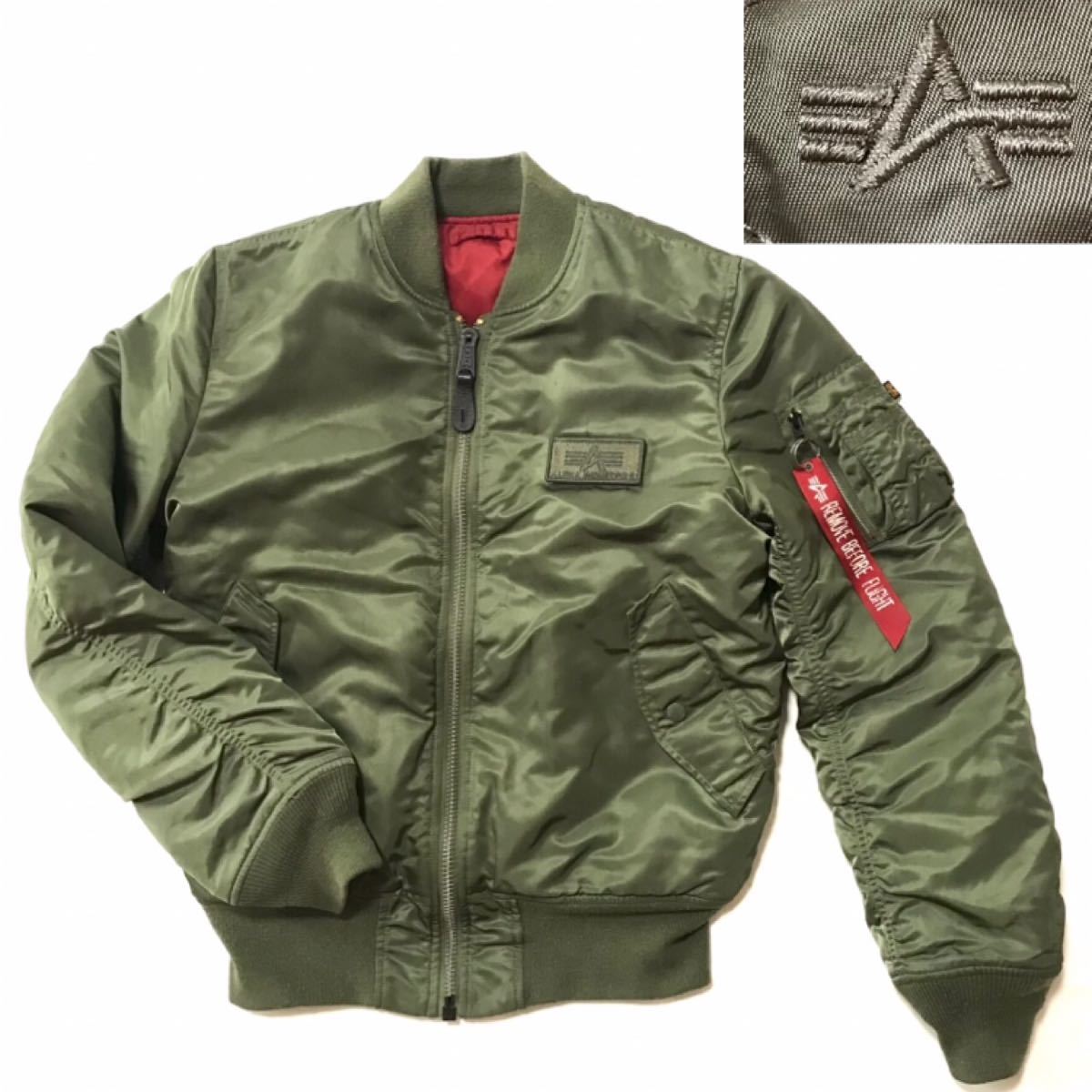 バックロゴ 刺繍パッチ メンズ ALPHA INDUSTRIES アルファ 