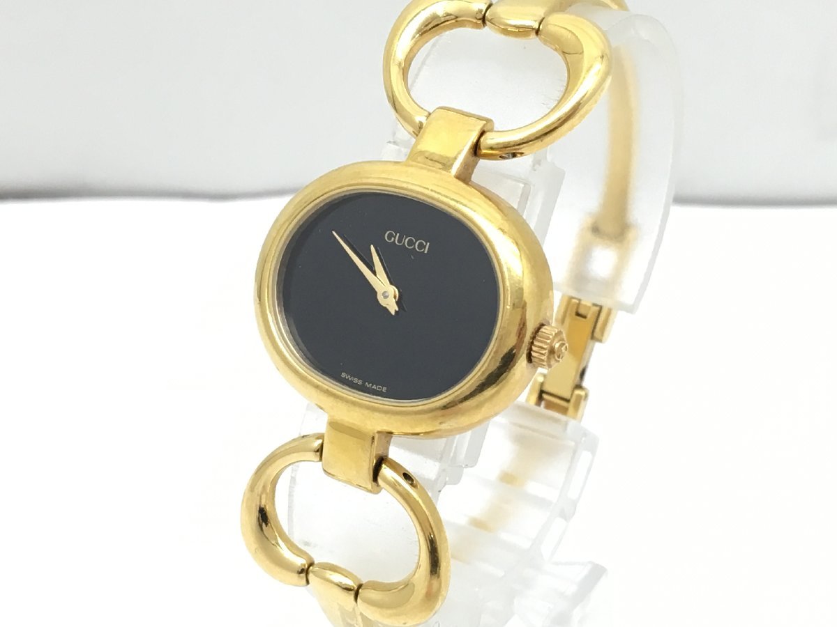 正規品，品質保証 GUCCI 1600 クォーツ 腕時計 GP ゴールド ブラック文字盤 ジャンク sw1008131(女性用)｜売買されたオークション情報、yahooの商品情報をアーカイブ公開 - オークファン 女性用
