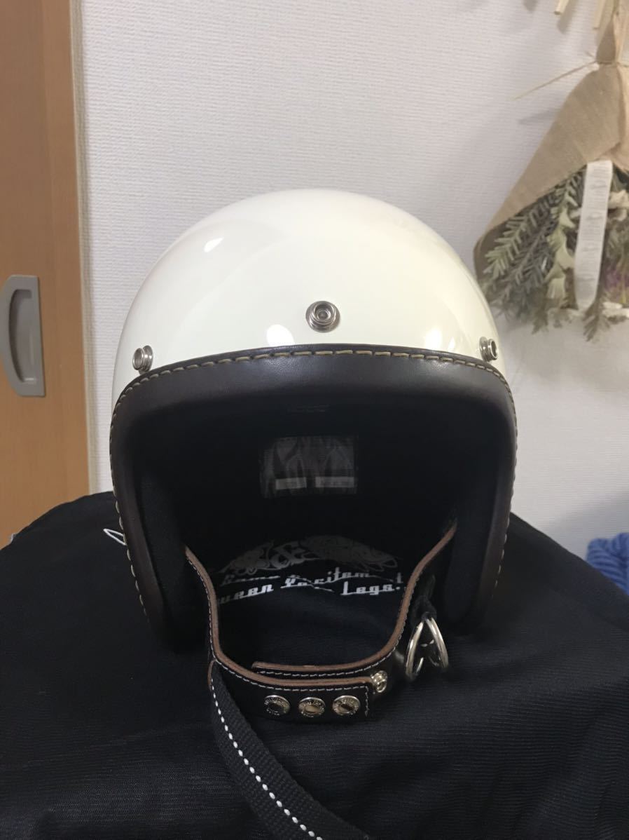 TT&CO スーパーマグナム レザーリム ショットブラウン革 アイボリー