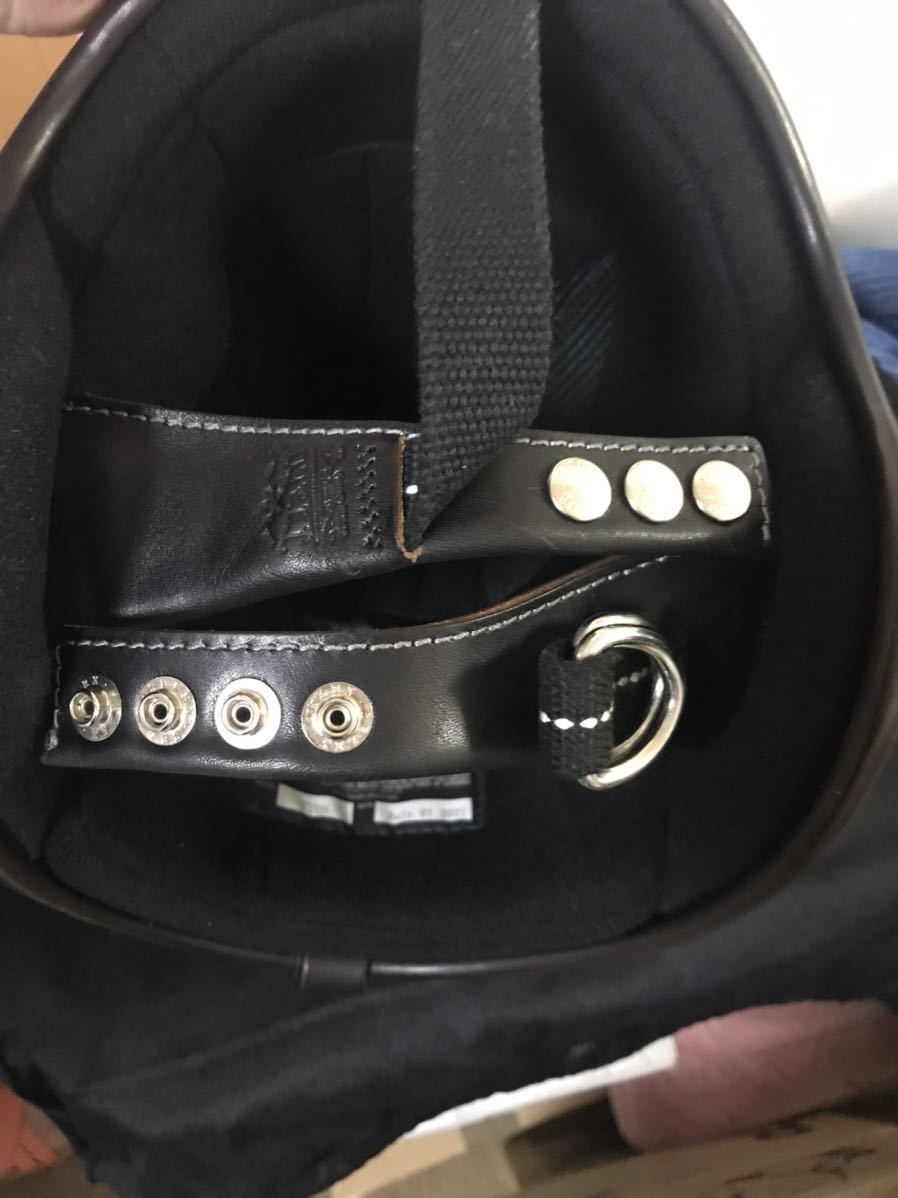 TT&CO スーパーマグナム レザーリム ショットブラウン革 アイボリー
