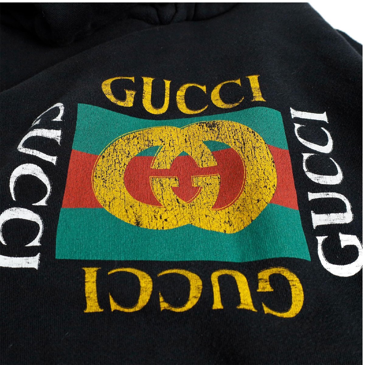 美品 グッチ GUCCI パーカー フーディ メンズ レディース ヴィンテージ 