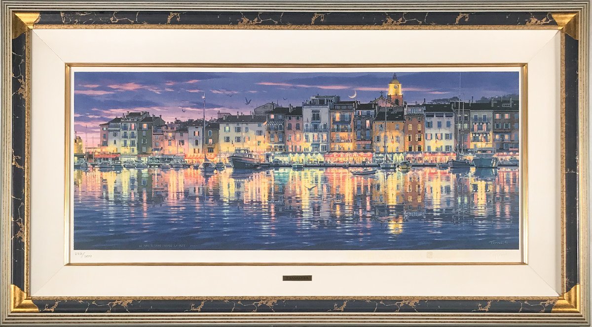 笹倉鉄平「サントロペ」シルクスクリーン 笹倉鉄平(1954-)○最高傑作