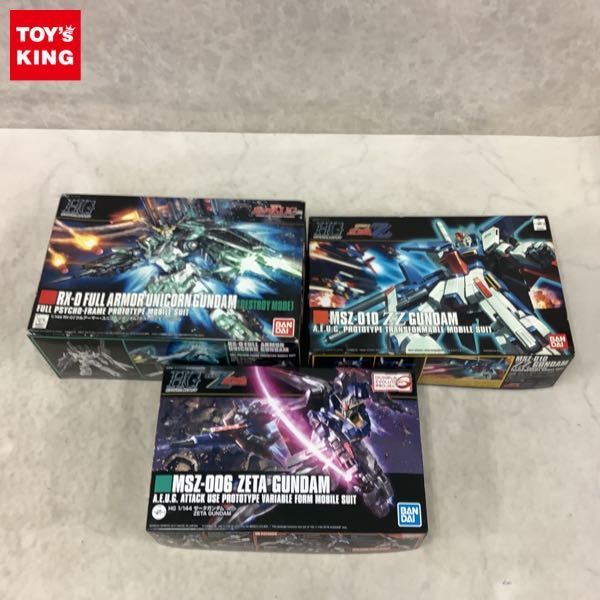 爆買い，豊富な 1円〜 HGUC 1/144 ゼータガンダム フルアーマー ユニコーンガンダム デストロイモード 等(その他)｜売買されたオークション情報、yahooの商品情報をアーカイブ公開 - オークファン その他
