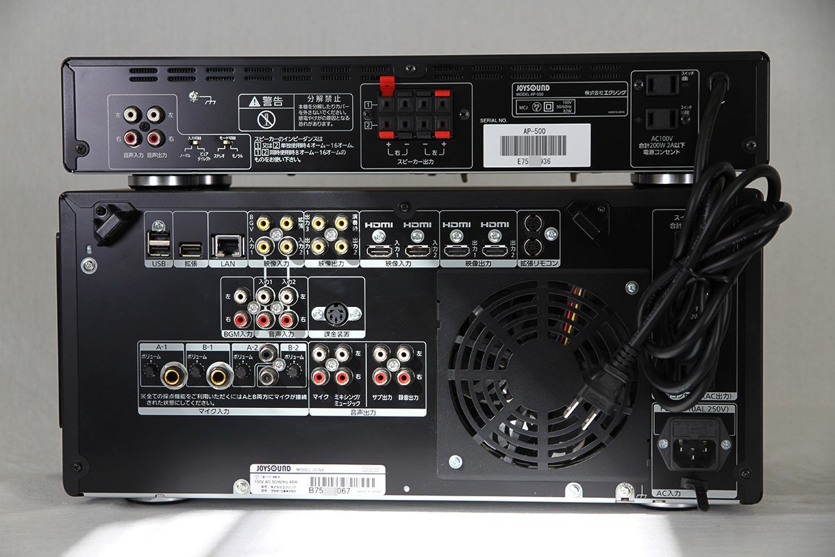 JOYSOUND 響 JS-NX カラオケ機器 パワーアンプ AP-500 デンモク JR-300