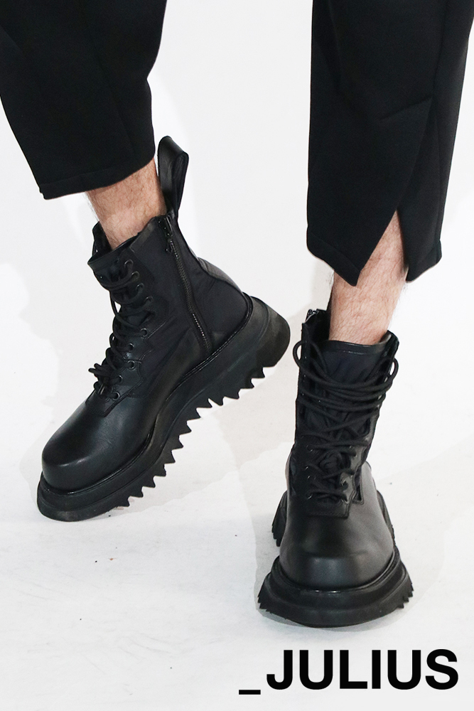 希少 19FW定価93500円 JULIUS ユリウス レザー サイドジップ 