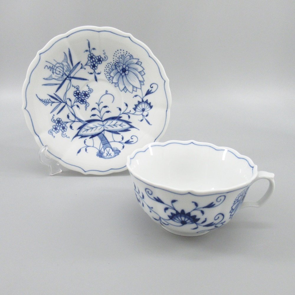 ☆未使用☆ MEISSEN マイセン ブルーオニオン ティーカップセット 2客