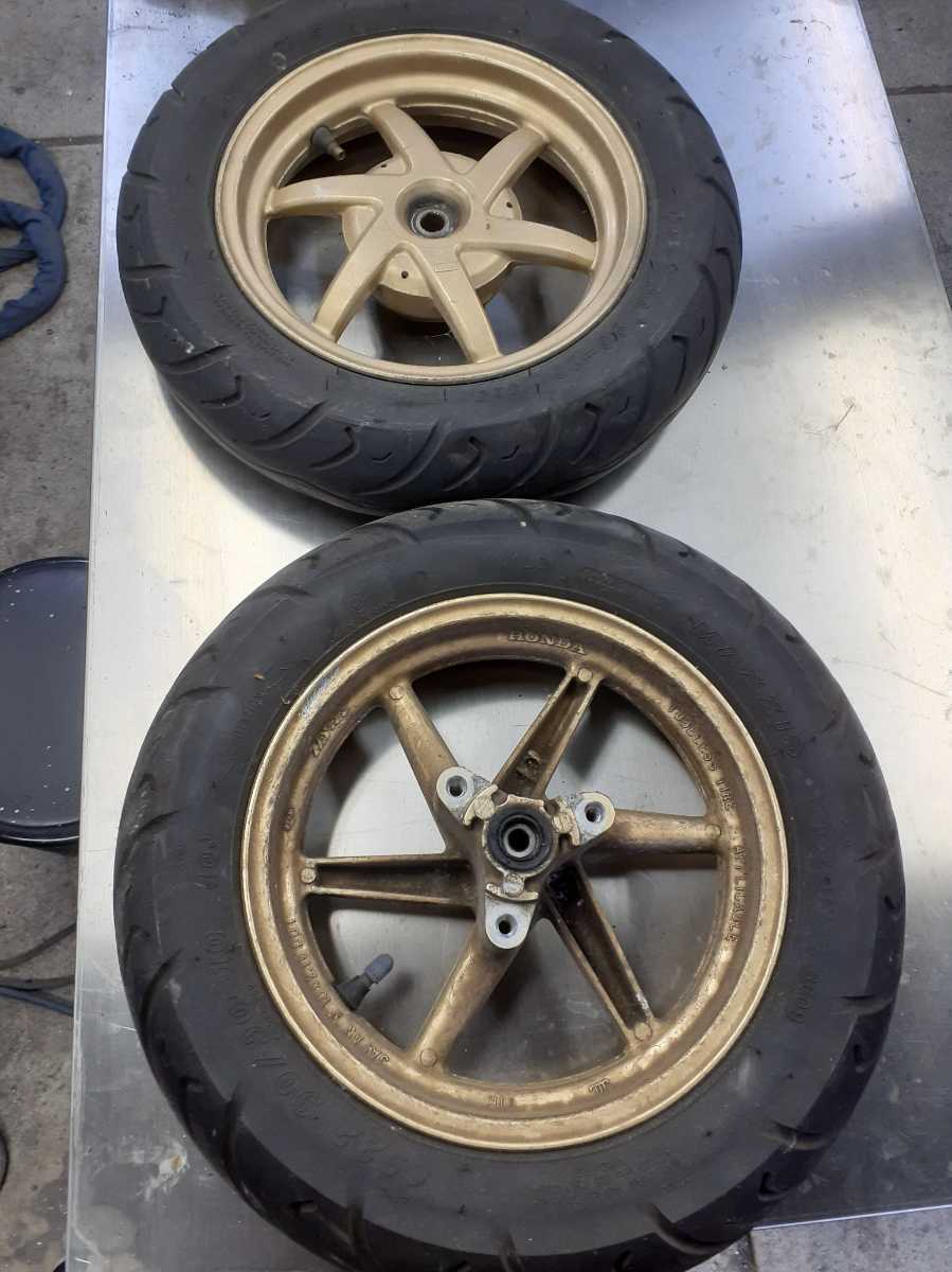 ホンダ　ライブディオZX 純正アルミホイール　live dio zx 純正　ホイール　前後セット　AF35 AF27など