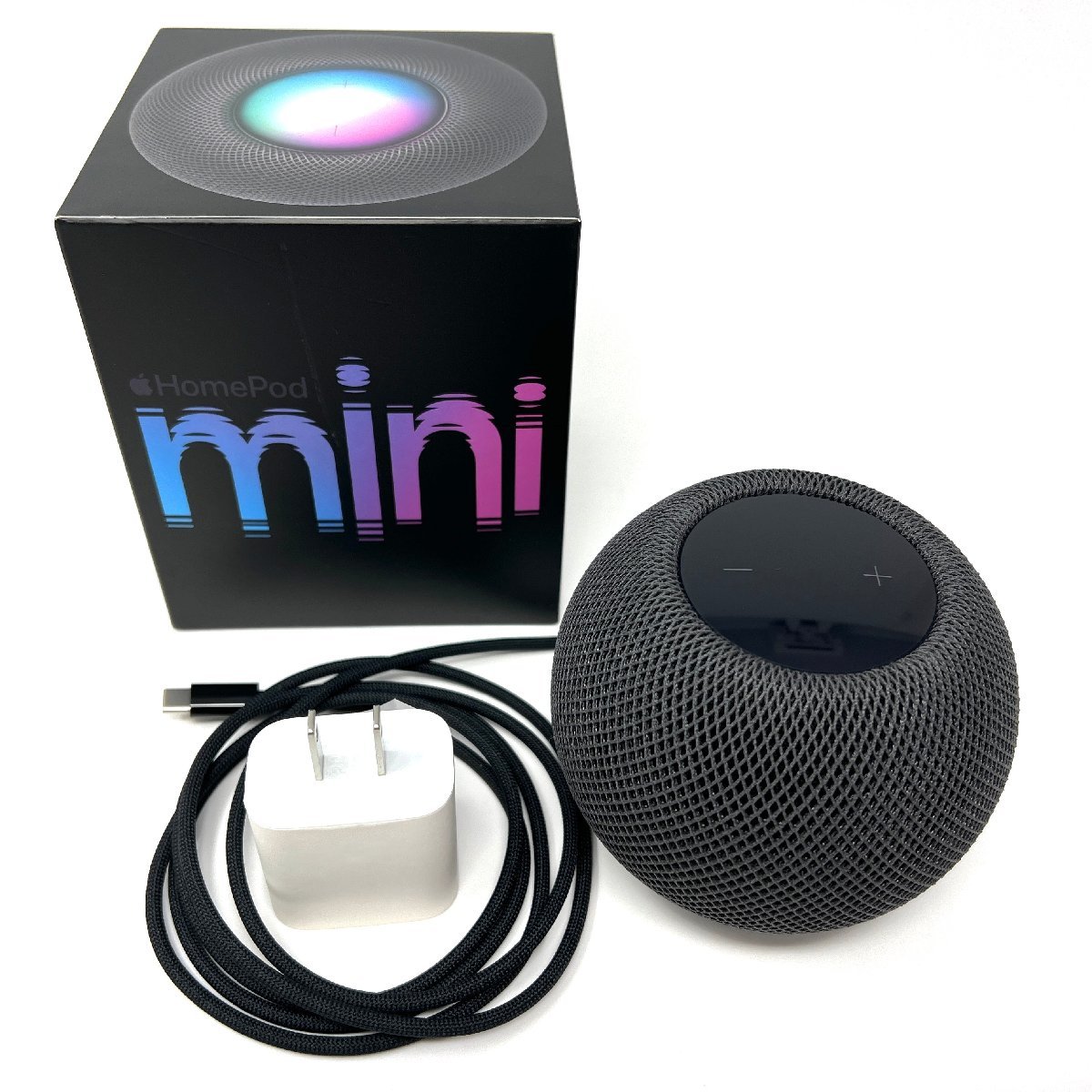 美品】Apple HomePod mini SpaceGray MY5G2J/A A2374 アップル ホーム
