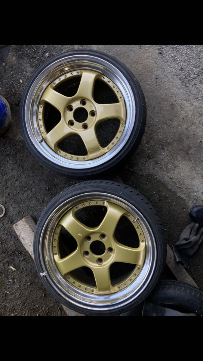 再出品] SSR professor 18インチ PCD114.3 5H 希少金ホイール 激渋 8.5 