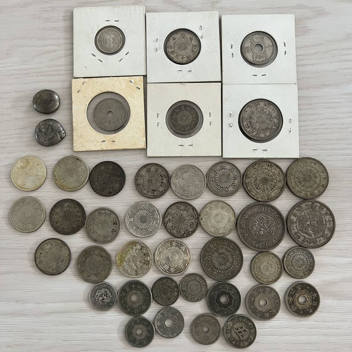 古銭 美品 銀座常是 ＃22662A 豆 一分銀 一朱銀 1分