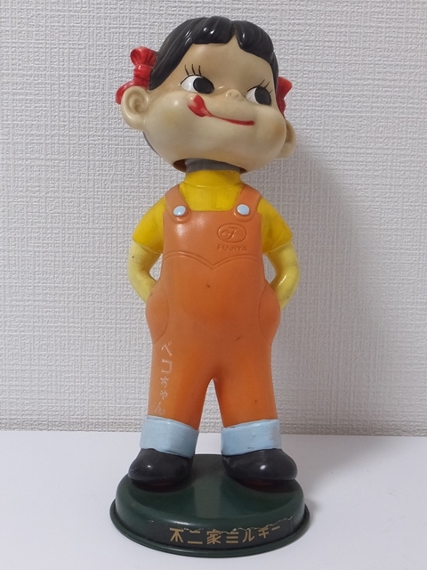 不二家 非売品 レア 人形 ペコちゃん レトロ FUJIYA 希少 昭和 店舗 首