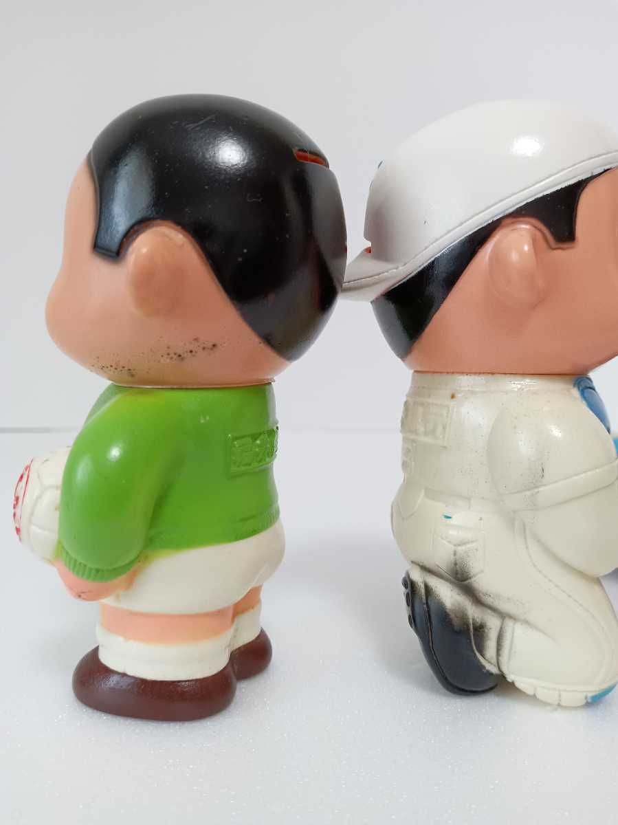 約11cm 福井銀行 ふくちゃん ソフビ 貯金箱 4体セット/昭和レトロ
