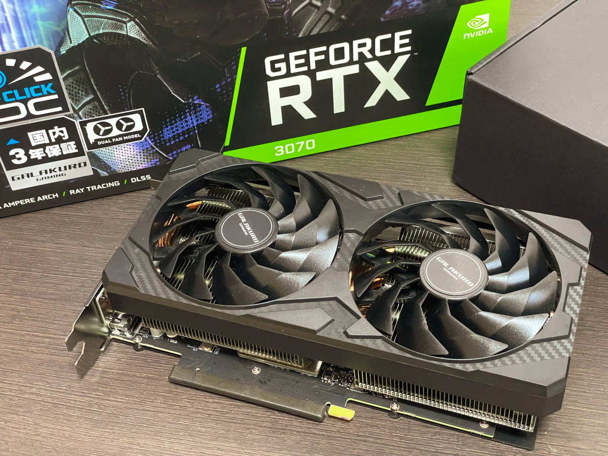 新作登場，大人気 【動作確認済】GALAKURO GAMING GG-RTX3070-E8GB/OC 