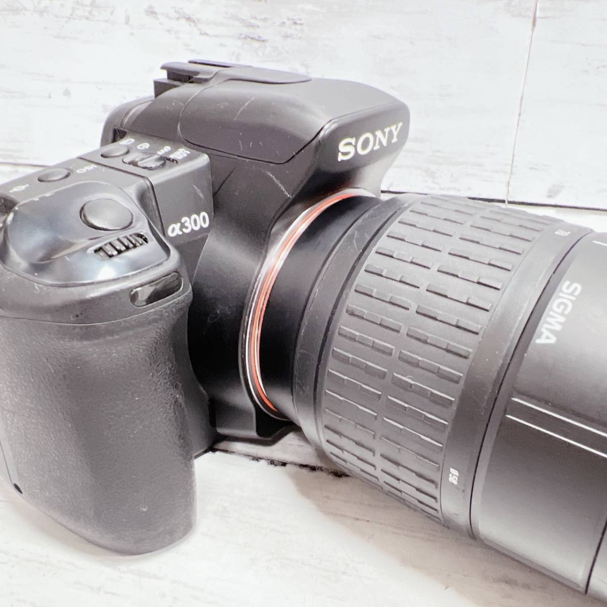 ソニー SONY α300 SIGMA 70-300mm 1:4-5.6 DL MACRO SanDisk 64MB 一眼レフ デジタルカメラ デジイチ 中古現状品【4493 70-300mm SONY DG OSS（ソニーEマウント） MAP 世界最小・最軽量の