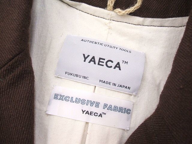 2-1105T△ YAECA 155059 アトリエコート Atelier Coat ウールリネン 