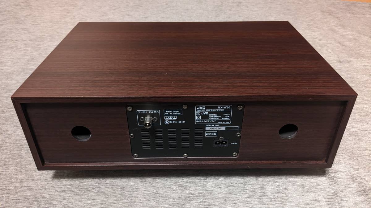 JVCケンウッド JVC NX-W30 ミニコンポ ウッドキャビネット ONEBODY
