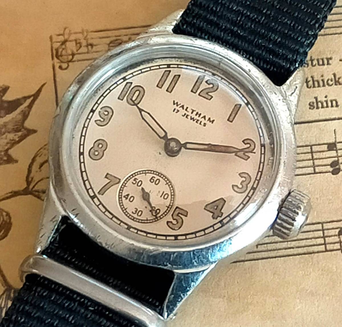 ☆訳アリ☆WALTHAM/ウォルサム 1940s/WWII/手巻き/米軍/アメリカ軍