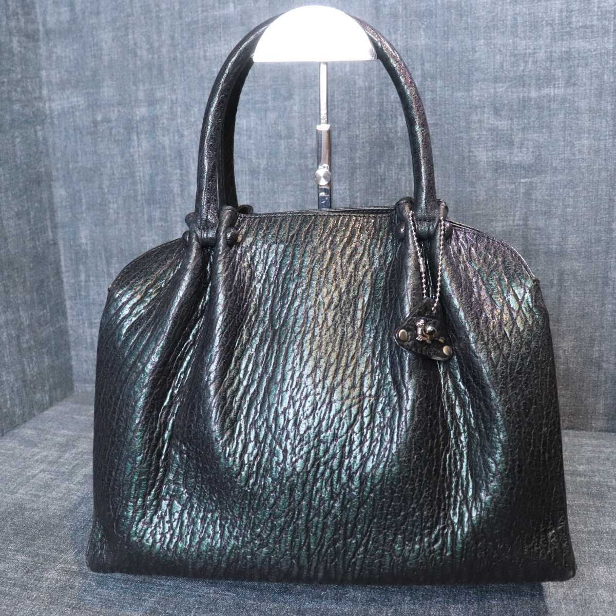 1円スタート 極美品 シールスキン アザラシ革 エキゾチックレザー JRA