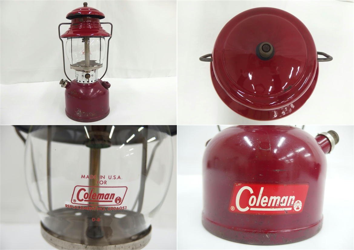 ジャンク】Coleman コールマン/ランタン 200A バーガンディ/200A/82 希少