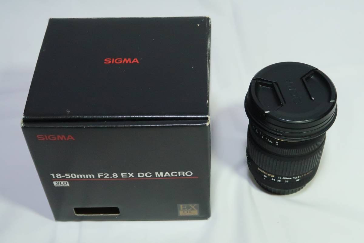 シグマ 18-50mm F2.8 EX DC MACRO EF-S キヤノン用 光学クリア 並品