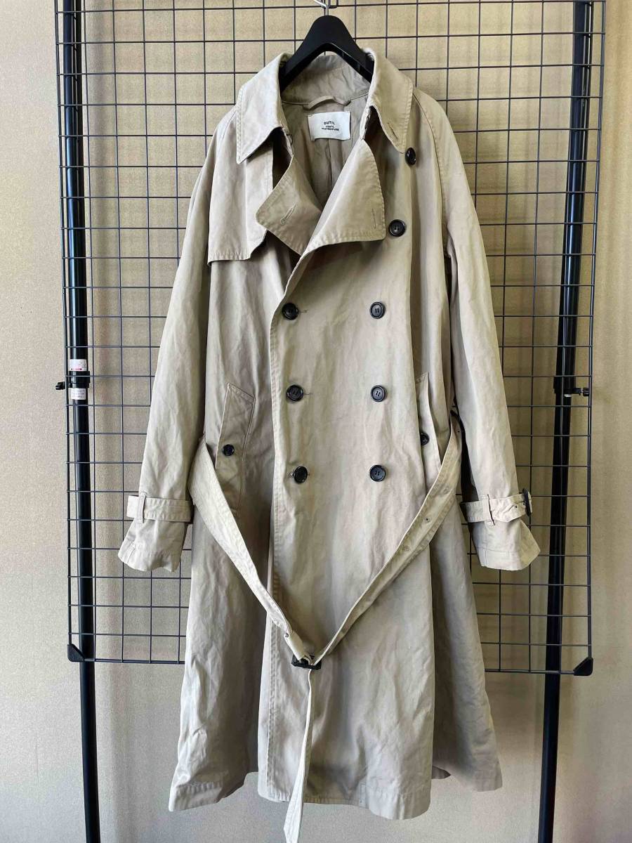 限定SALE，新品 MADE IN JAPAN OUTIL/ウティ MANTEAU GABOURD Trench Coat size3 ALL COTTON ビンテージデザイン トレンチコート オーバーコート(Lサイズ)｜売買されたオークション情報、yahooの商品情報をアーカイブ公開 - オー Lサイズ