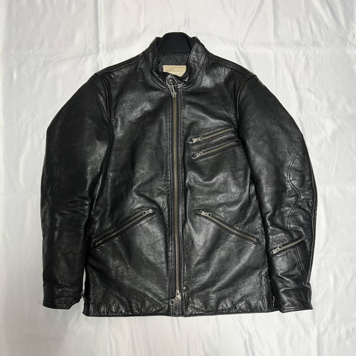 ジェネラルリサーチ05AW ライダースジャケット ジェネラルリサーチ レザージャケット GENERAL RESEARCH シングル