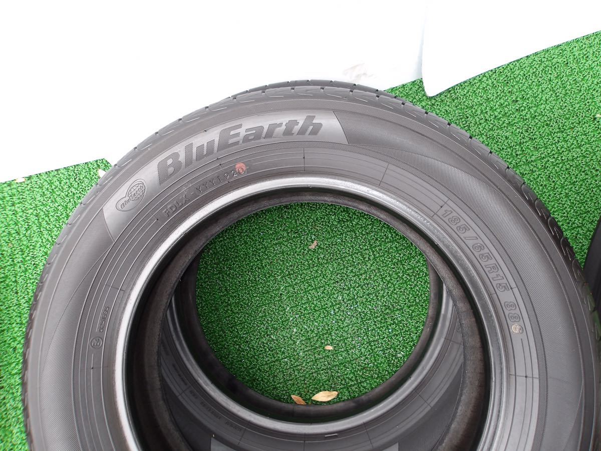 YOKOHAMA ECOS 3本 YOKOHAMA BLUEARTH 1本185/65r15. 4本セット2021年製 ★残溝9分山以上・バリ山の良品です！★