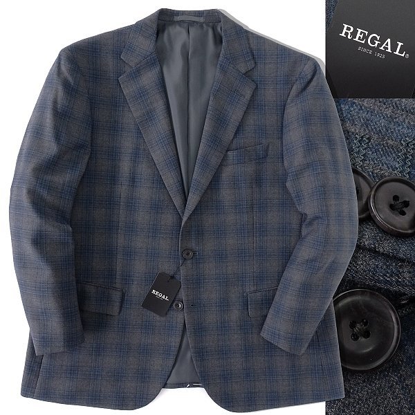 SALE，定番 リーガル 秋冬 チェック柄 ウール フランネル ジャケット BB5 幅広M 灰青 J53124 REGAL 1925 ブレザー 秋冬 メンズ サキソニー(Mサイズ)｜売買されたオークション情報、yahooの商品情報をアーカイブ Mサイズ