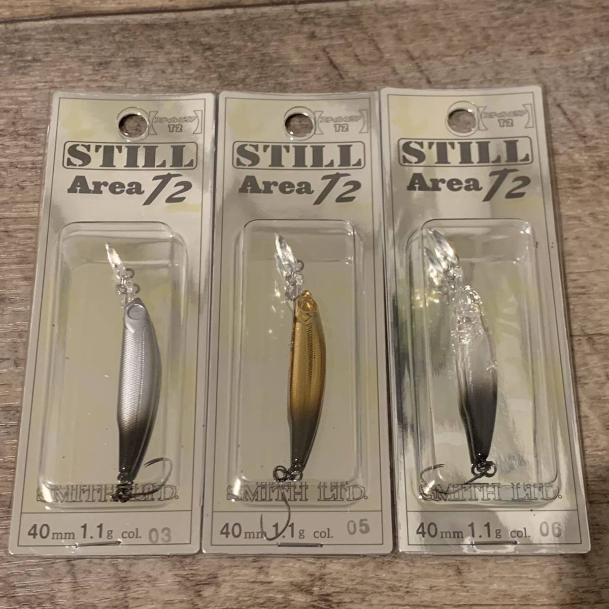 スミス　スティルエリアT2 人気カラー 3点セット ブラックテールシャッド チャートコパーAT クリアースラッシュBT エリアトラウト